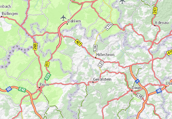 MICHELIN-Landkarte Oberbettingen - Stadtplan Oberbettingen - ViaMichelin