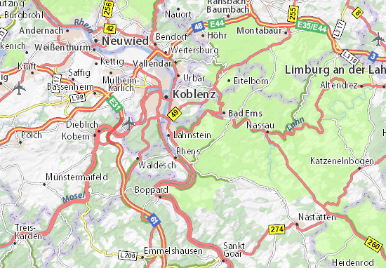Mapa Friedrichssegen