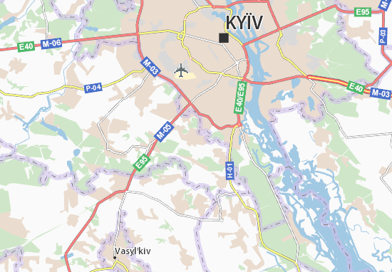 Karte Stadtplan Khotiv