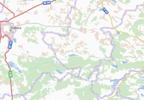 Mapa Nova Moshchanytsya