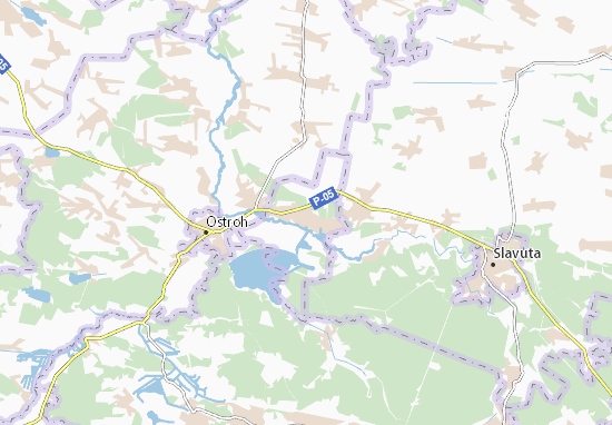 Karte Stadtplan Netishyn
