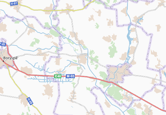 Mapa Baryshivka