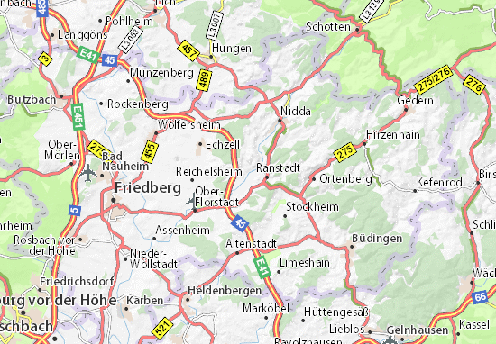 Mapa Dauernheim