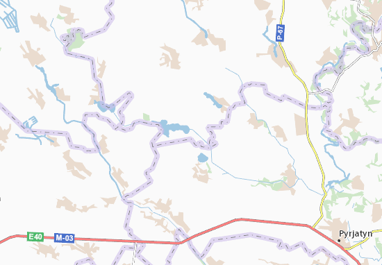 Karte Stadtplan Kozyn