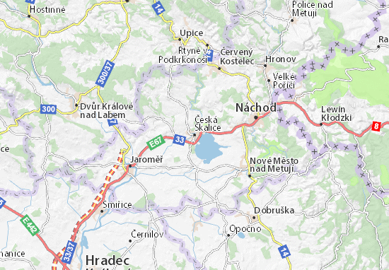 Mapa Česká Skalice