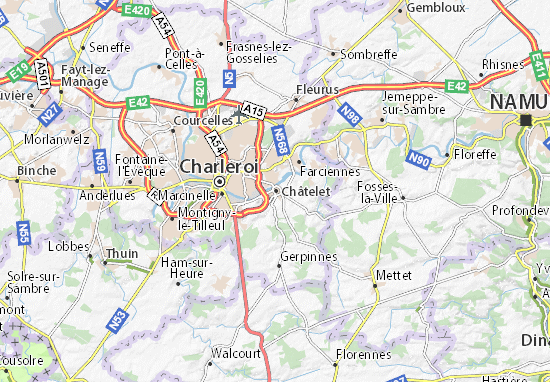 Mapa Châtelet