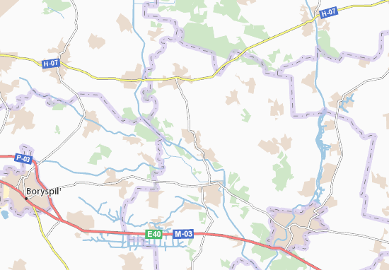 Karte Stadtplan Hostroluchchya