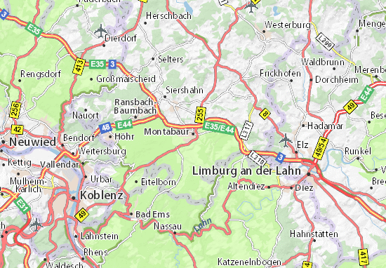 Karte Stadtplan Montabaur