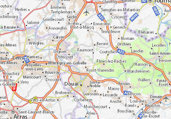 Mapa Raimbeaucourt