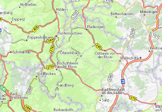 Karte Stadtplan Oberelsbach