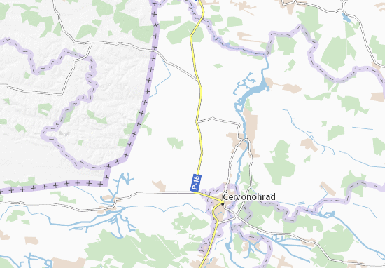 Karte Stadtplan Savchyn