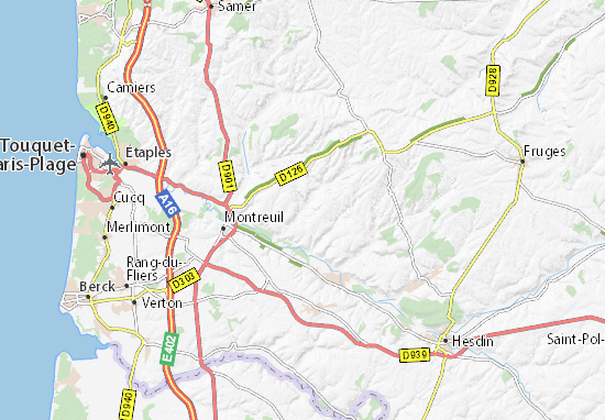 Mapa Aix-en-Issart