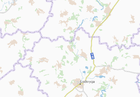 Kaart Plattegrond Svyrydivka