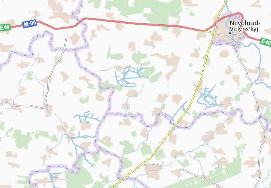 Karte Stadtplan Zholobne