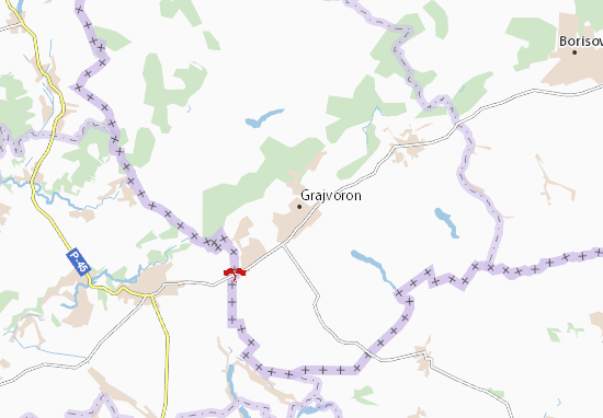 Mapa Grajvoron