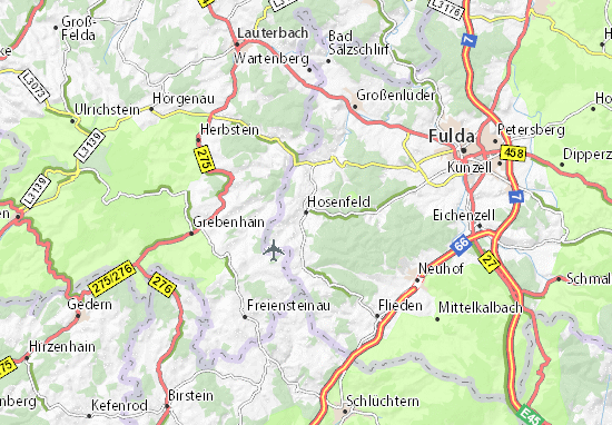 Karte Stadtplan Hosenfeld