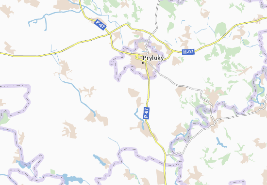 Karte Stadtplan Malkivka
