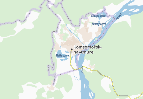 Komsomol&#x27;sk-na-Amure Map