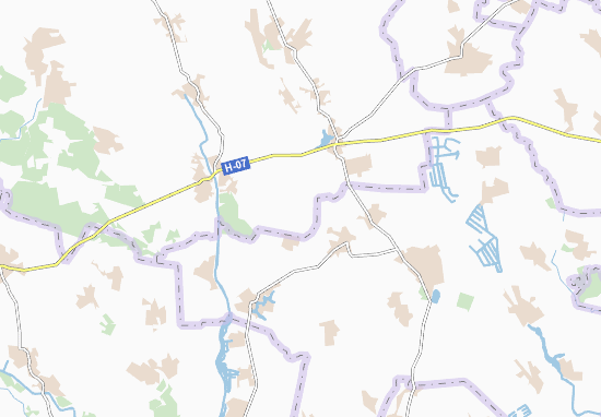 Karte Stadtplan Chystopillya