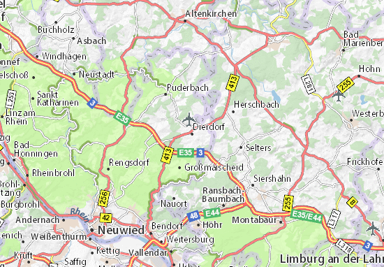 Karte Stadtplan Dierdorf