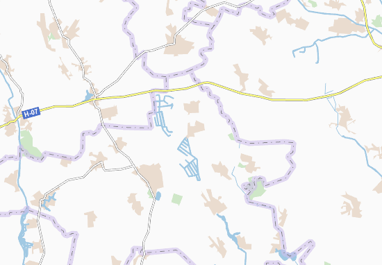 Karte Stadtplan Arkadiivka