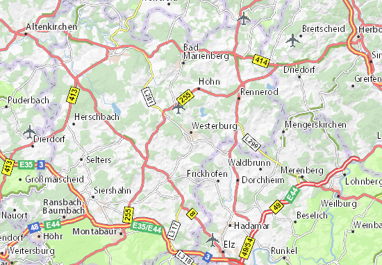 Karte Stadtplan Westerburg