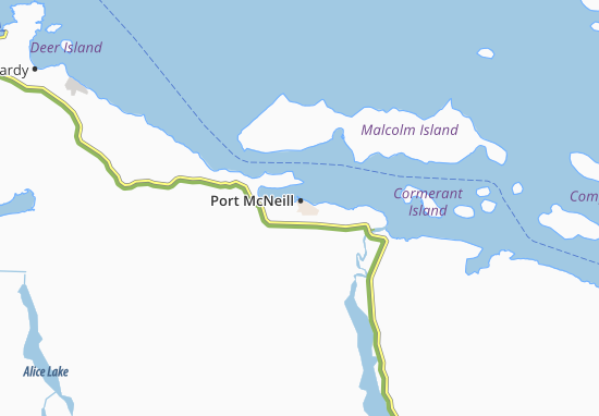 Mapa Port McNeill
