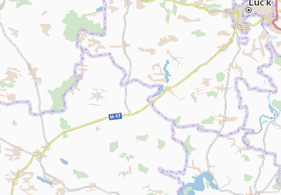 Karte Stadtplan Mykhlyn
