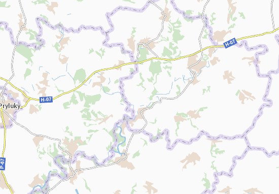 Karte Stadtplan Ivankivtsi