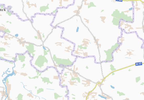 Mapa Topylyshche