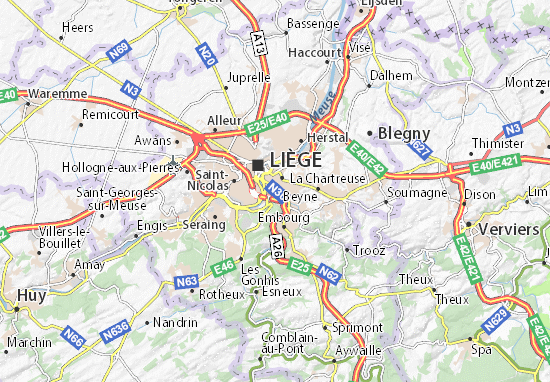 Liège Map