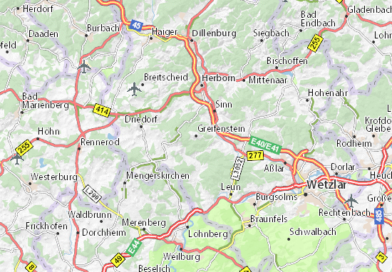 Karte Stadtplan Greifenstein