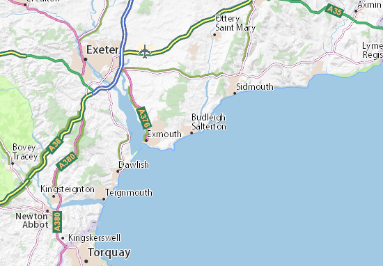 Mapa Budleigh Salterton