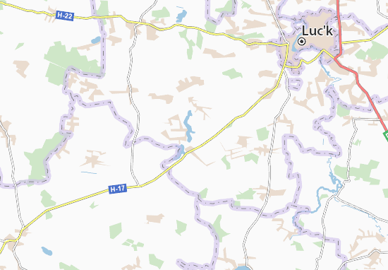 Karte Stadtplan Nesvich