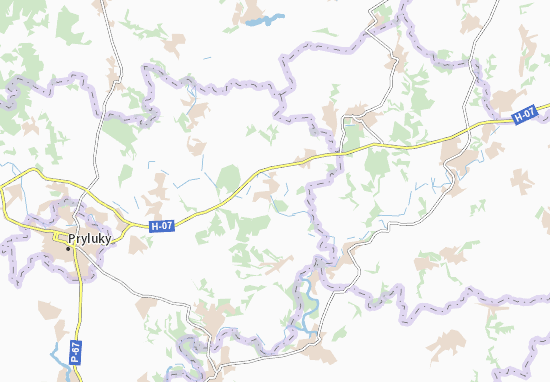 Karte Stadtplan Perevolochna