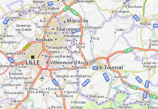 Mapa Templeuve