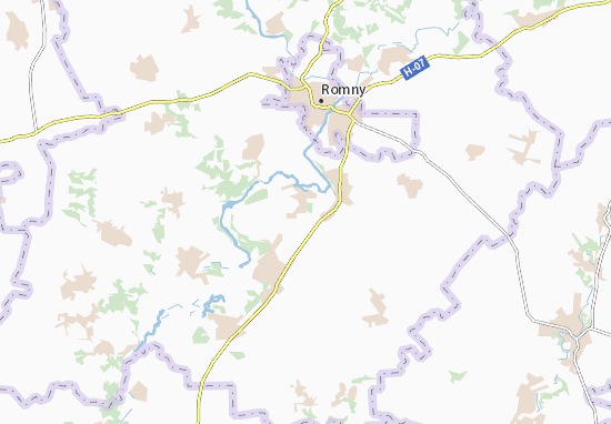 Mapa Bilovod