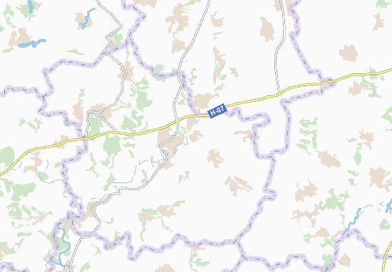 Kaart Plattegrond Hrytsiivka