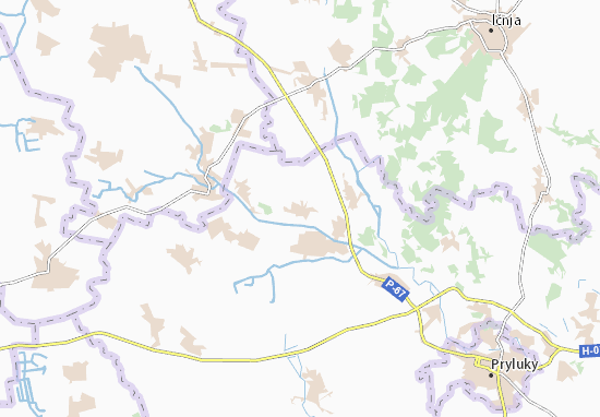 Karte Stadtplan Velyka Divytsya