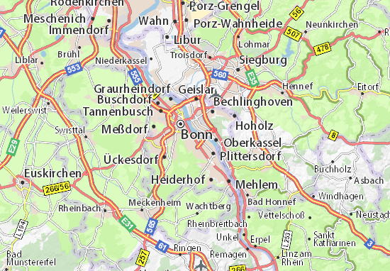 MICHELIN-Landkarte Gronau - Stadtplan Gronau - ViaMichelin