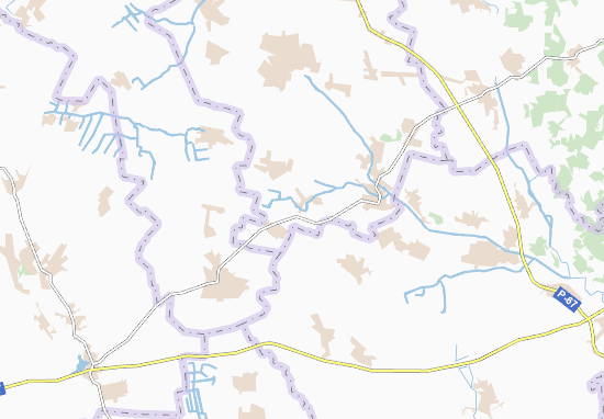 Mapa Shnyakivka