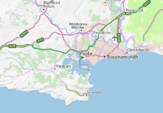 Mapa Poole