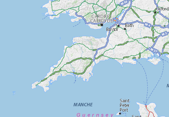 MICHELIN Devon map - ViaMichelin