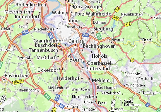 Mapa Küdinghoven