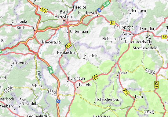 Karte Stadtplan Eiterfeld