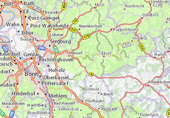 Mapa Stadt Blankenberg