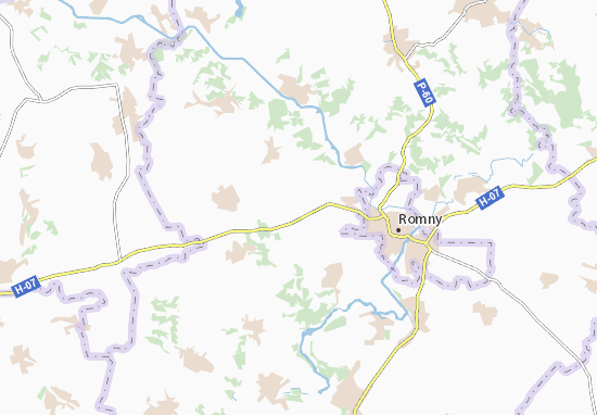 Karte Stadtplan Dovhopolivka