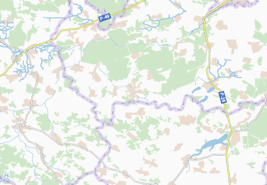 Mapa Ryshavka