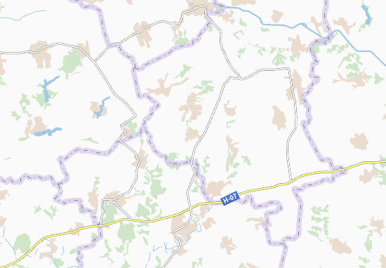 Karte Stadtplan Yurkivtsi