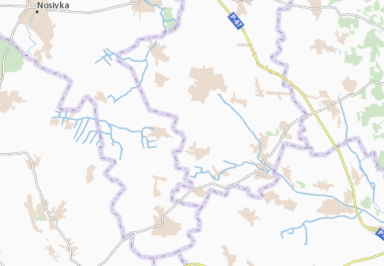 Mapa Sadove